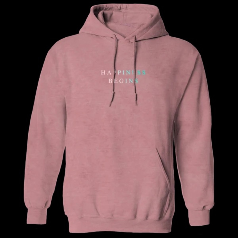 ISO Pink Happiness Begins Jonas Brothers hoodie.